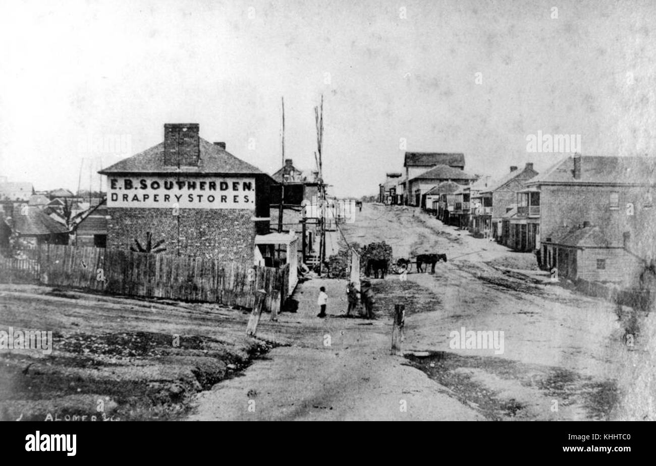 1 14386 Early view of Queen Street, Brisbane, ca. 1859 Stock Photo Alamy