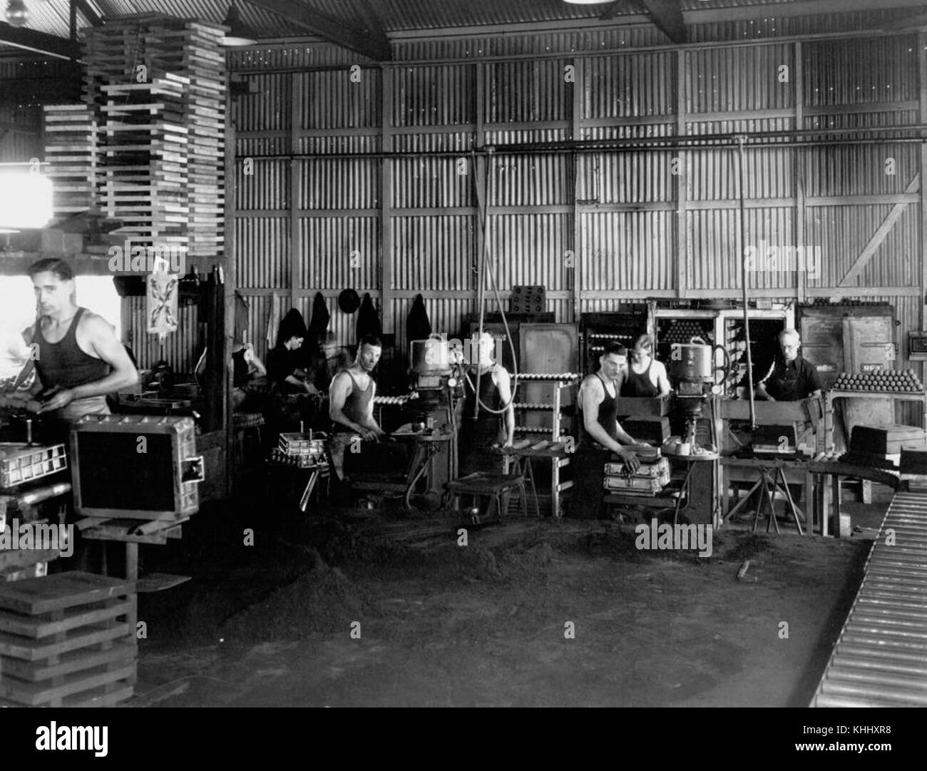 1 53860 Workers in the Munitions Factory at Ipswich, ca. 1942 Stock