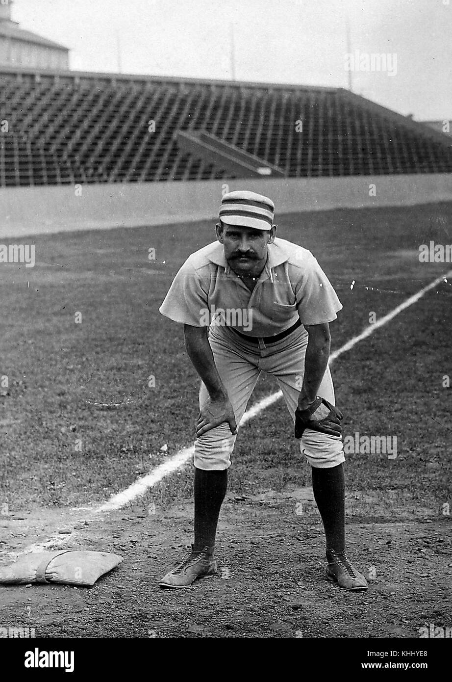 Portrait of Joe Mulvey, American Major League Baseball third baseman