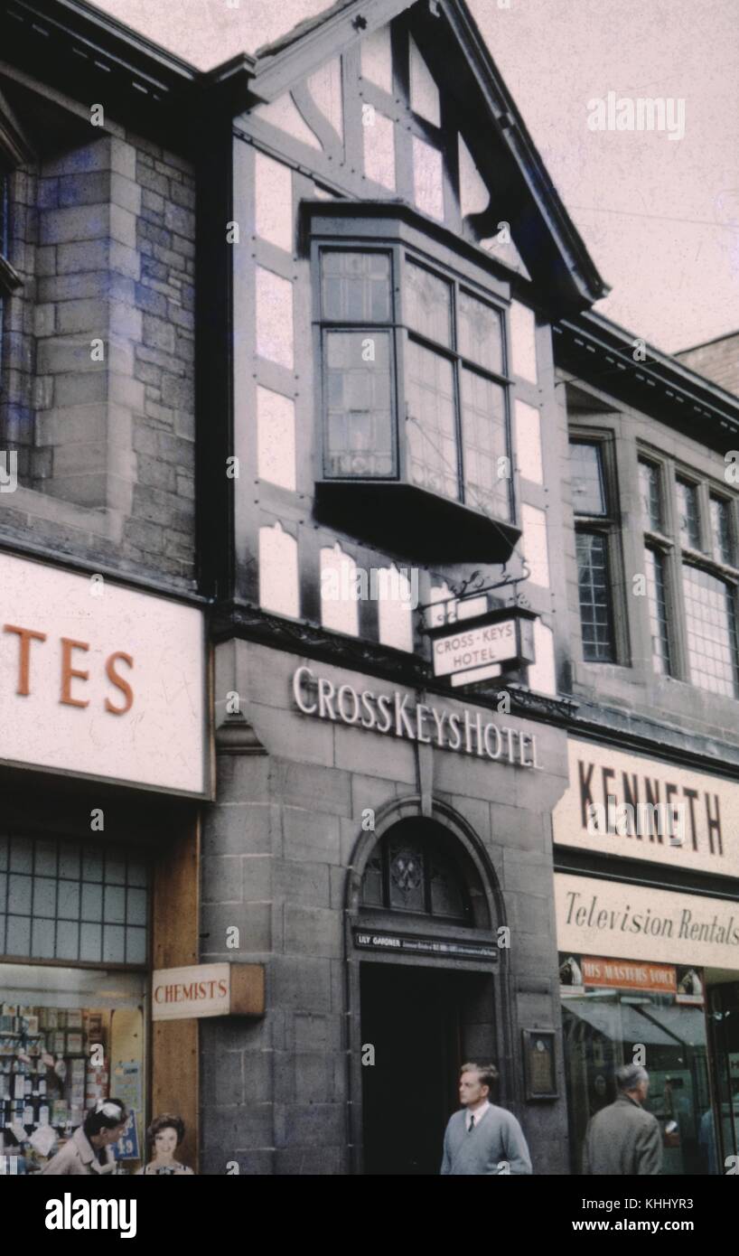 Cross Keys Hotel, Lancaster, England, 1968. Stock Photo