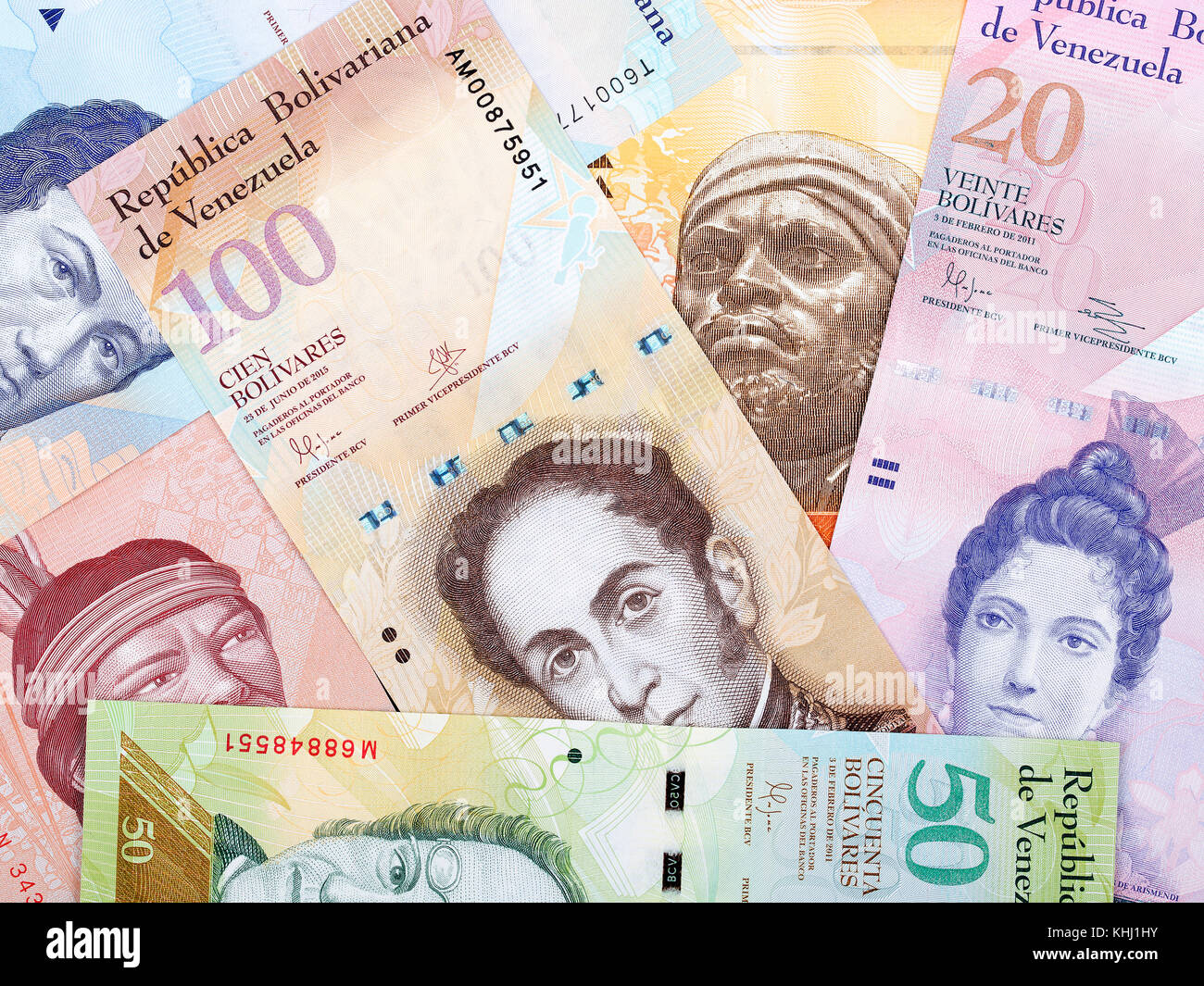 Venezuela Currency Bolivar Stock Photos & Venezuela Currency Bolivar