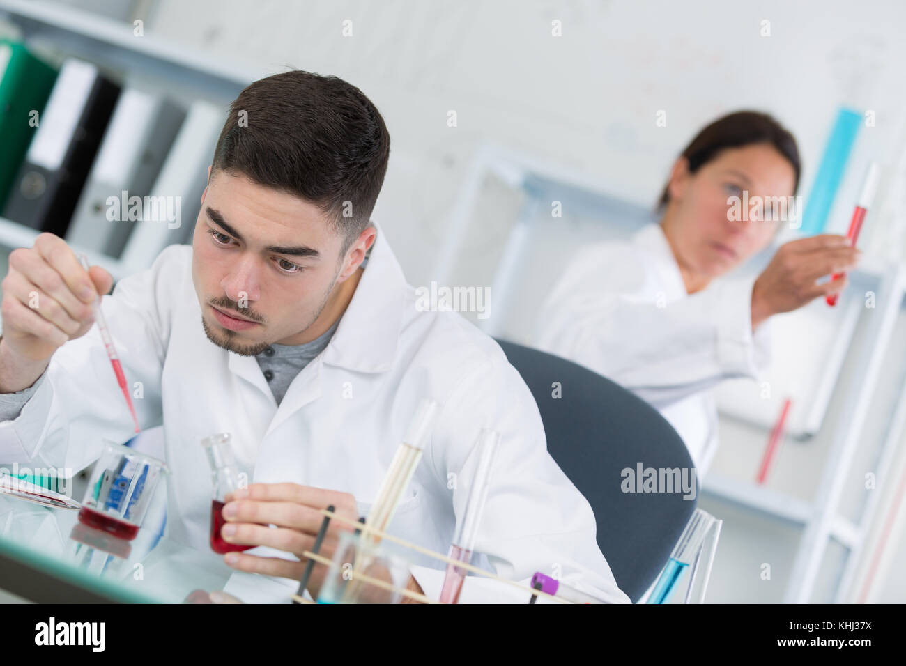 People in science lab Stock Photo Alamy