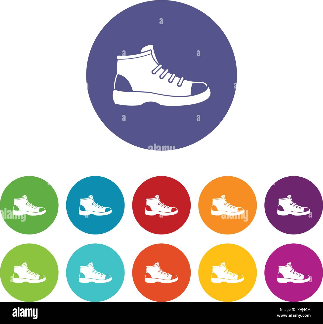 Tourist shoe set icons Stock Vector Image & Art - Alamy