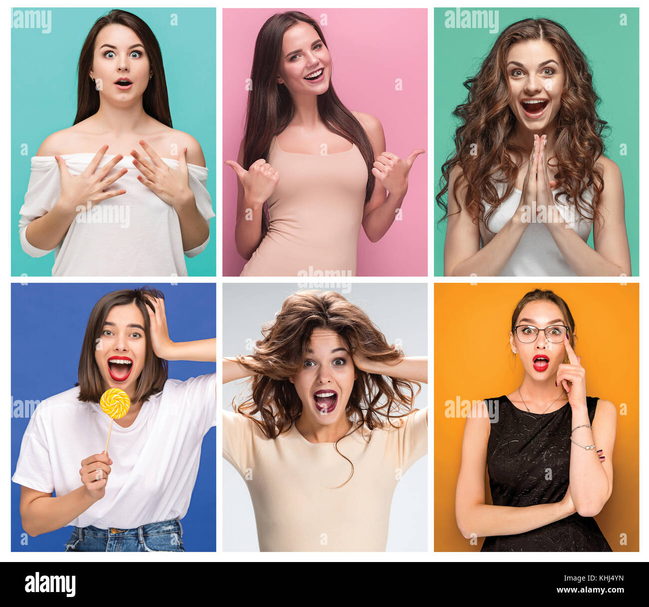 Collage face hi-res stock photography and images - Alamy