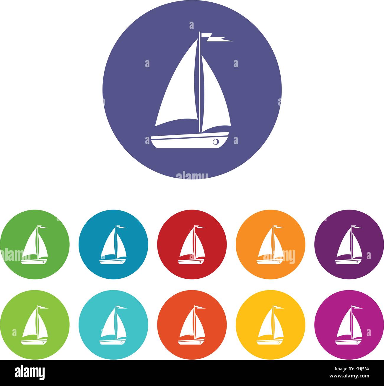 Boat set icons Stock Vector Image & Art - Alamy