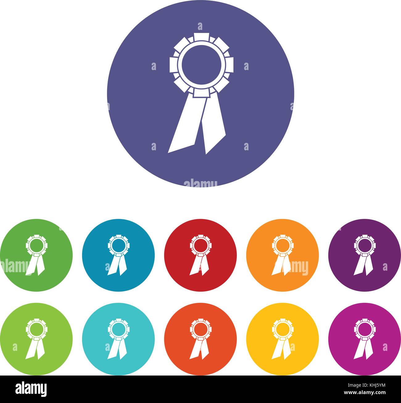 Champion medal set icons Stock Vector Image & Art - Alamy