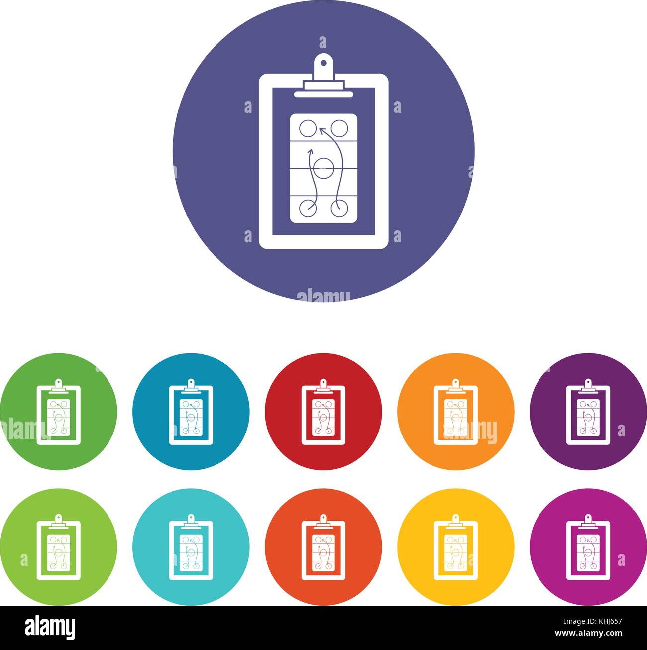 Game plan set icons Stock Vector Image & Art - Alamy