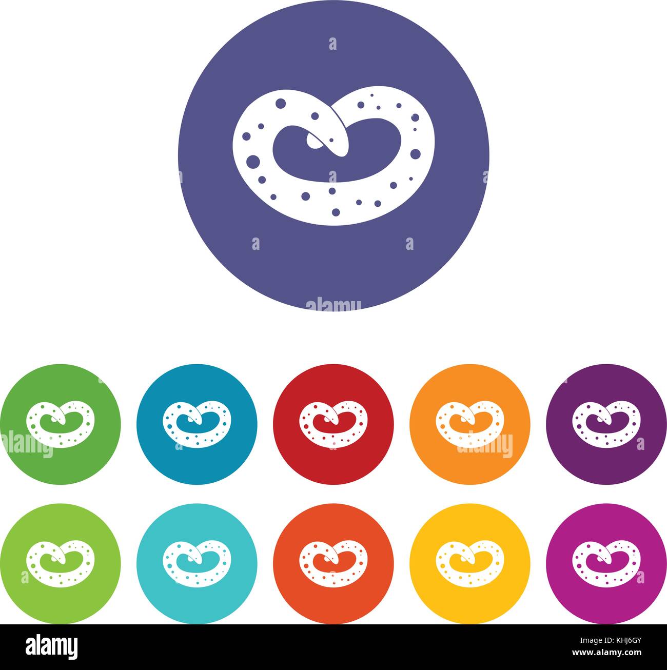German pretzel set icons Stock Vector Image & Art - Alamy
