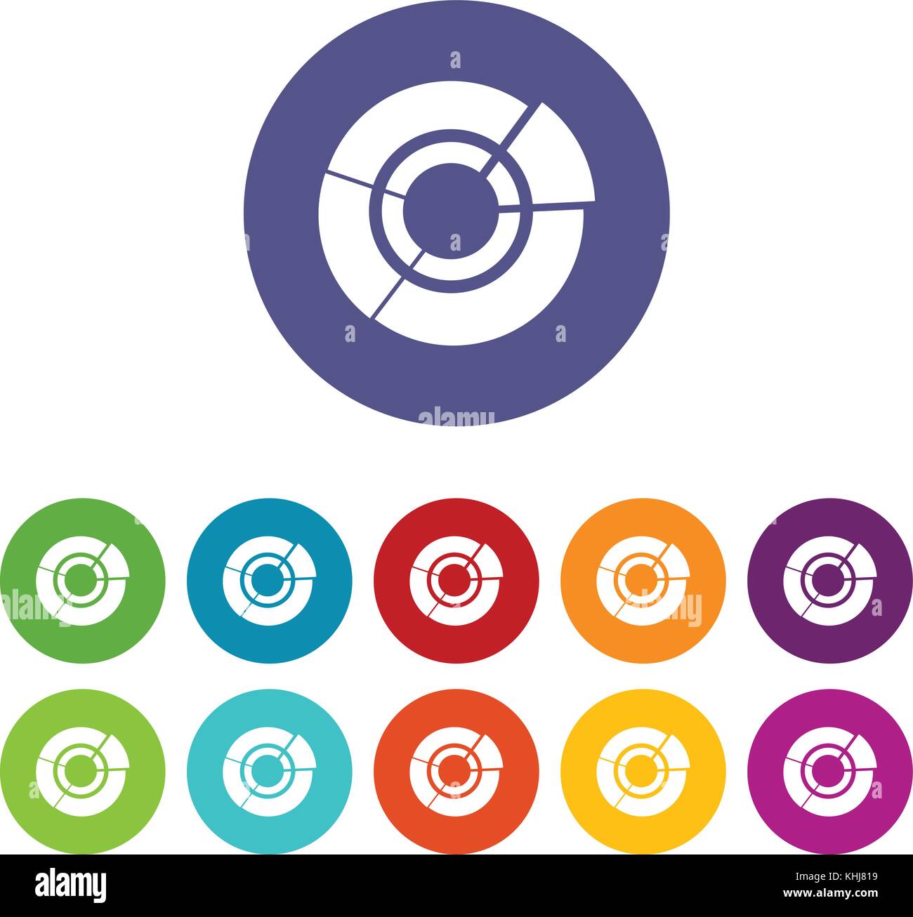 Pie chart for infographic set icons Stock Vector Image & Art - Alamy