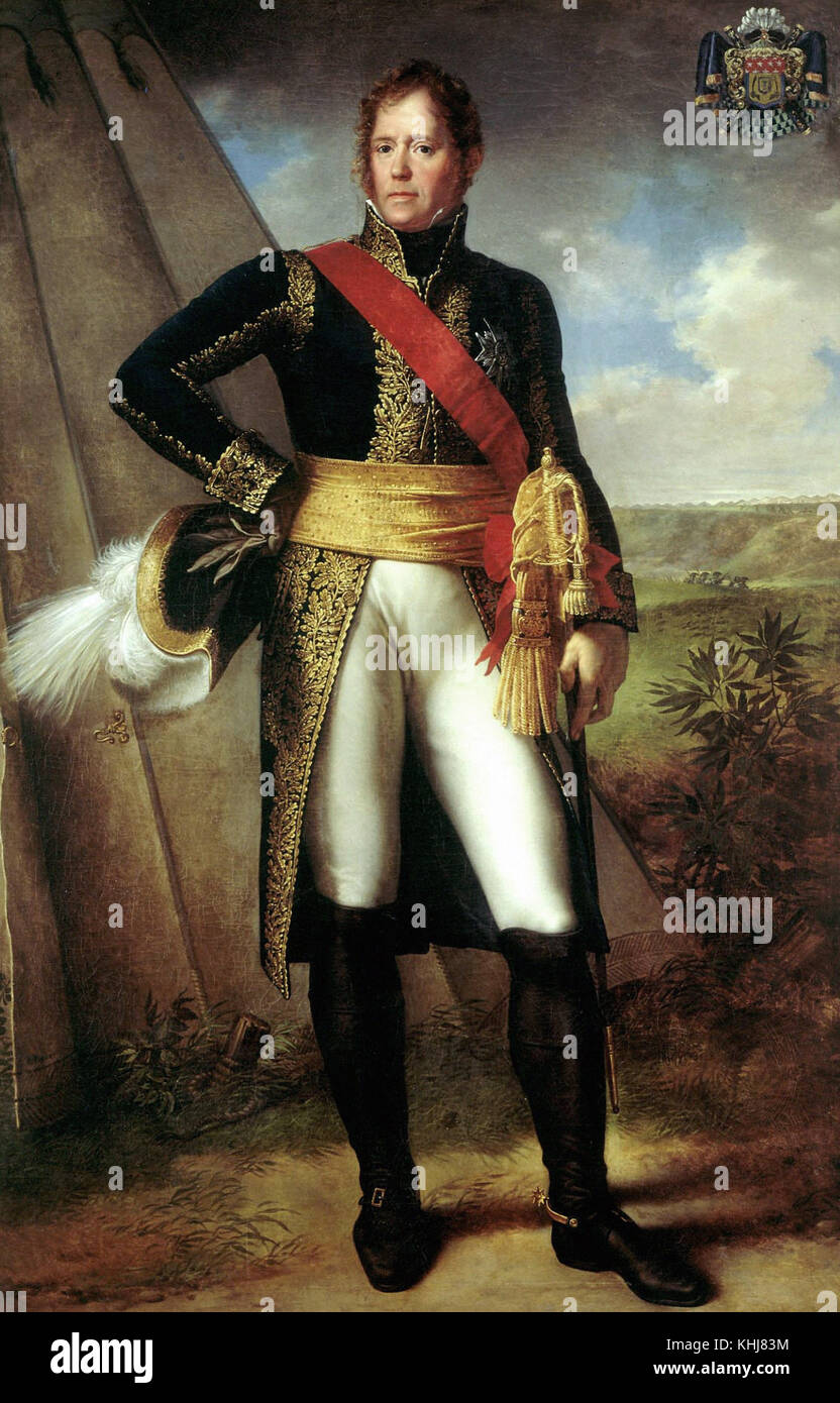Charles Meynier Portrait of Michel Ney Marshal of France Prince of Moscova 1805 Stock Photo
