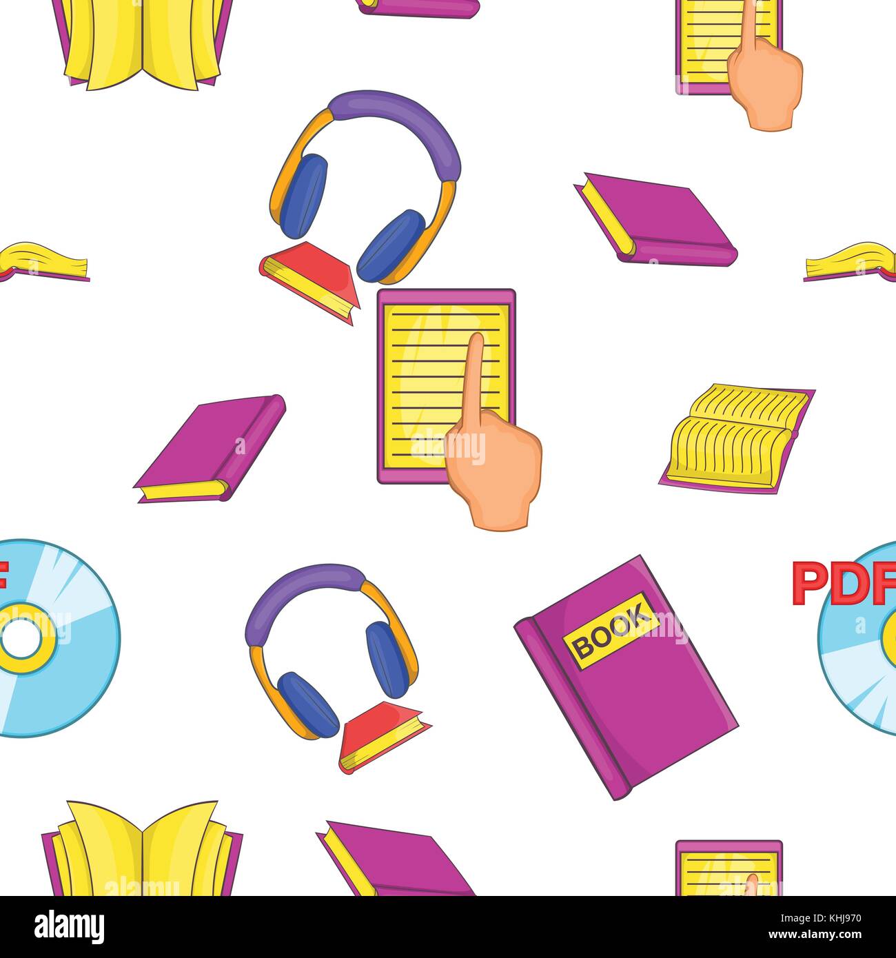 Reading Pattern Graphics Reading pattern, cartoon style Stock Vector Image & Art - Alamy