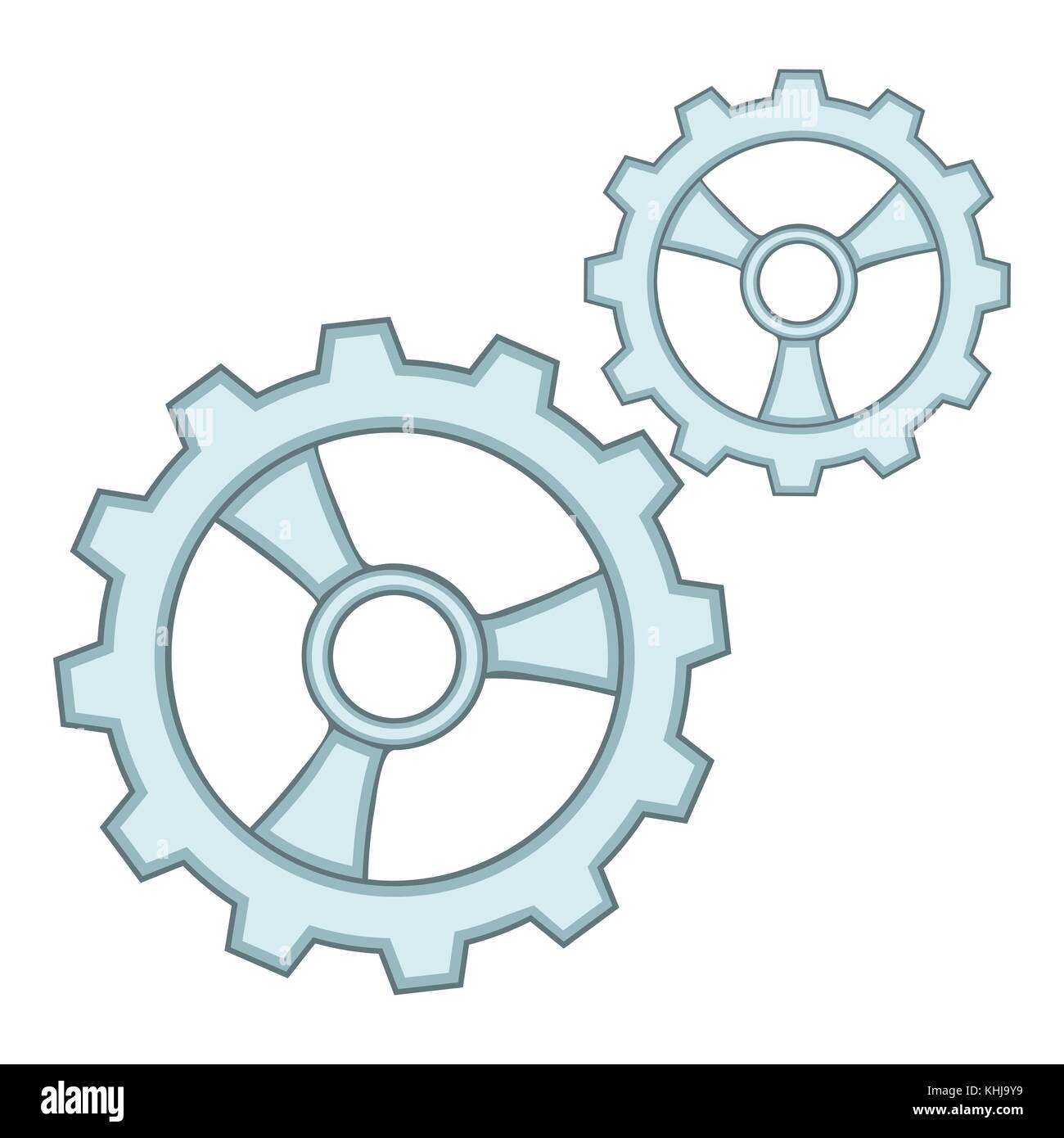 Gears icon, cartoon style Stock Vector Image & Art Alamy