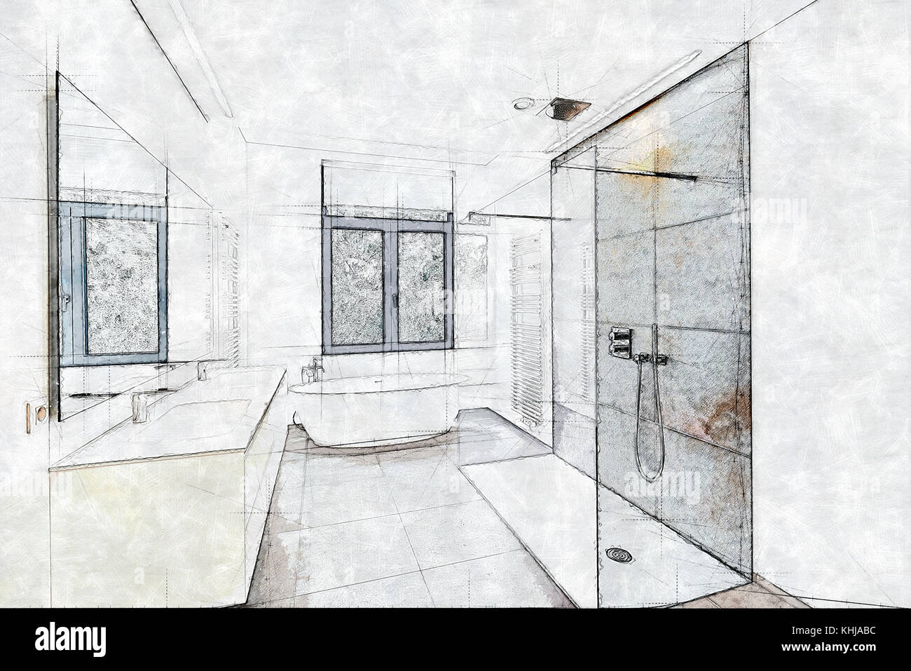 One continuous drawn single artistic line of the doodle sketch of the toilet  and bathroom. Vector 26088585 Vector Art at Vecteezy
