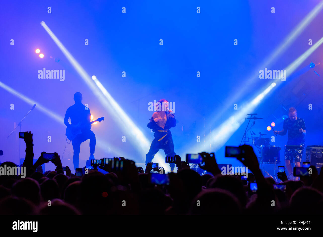 IOWA group performing at live concert Stock Photo - Alamy