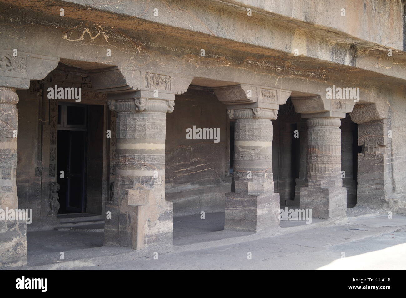 Ajanta- Ancient, Elegant and speechless beauty in stones Stock Photo