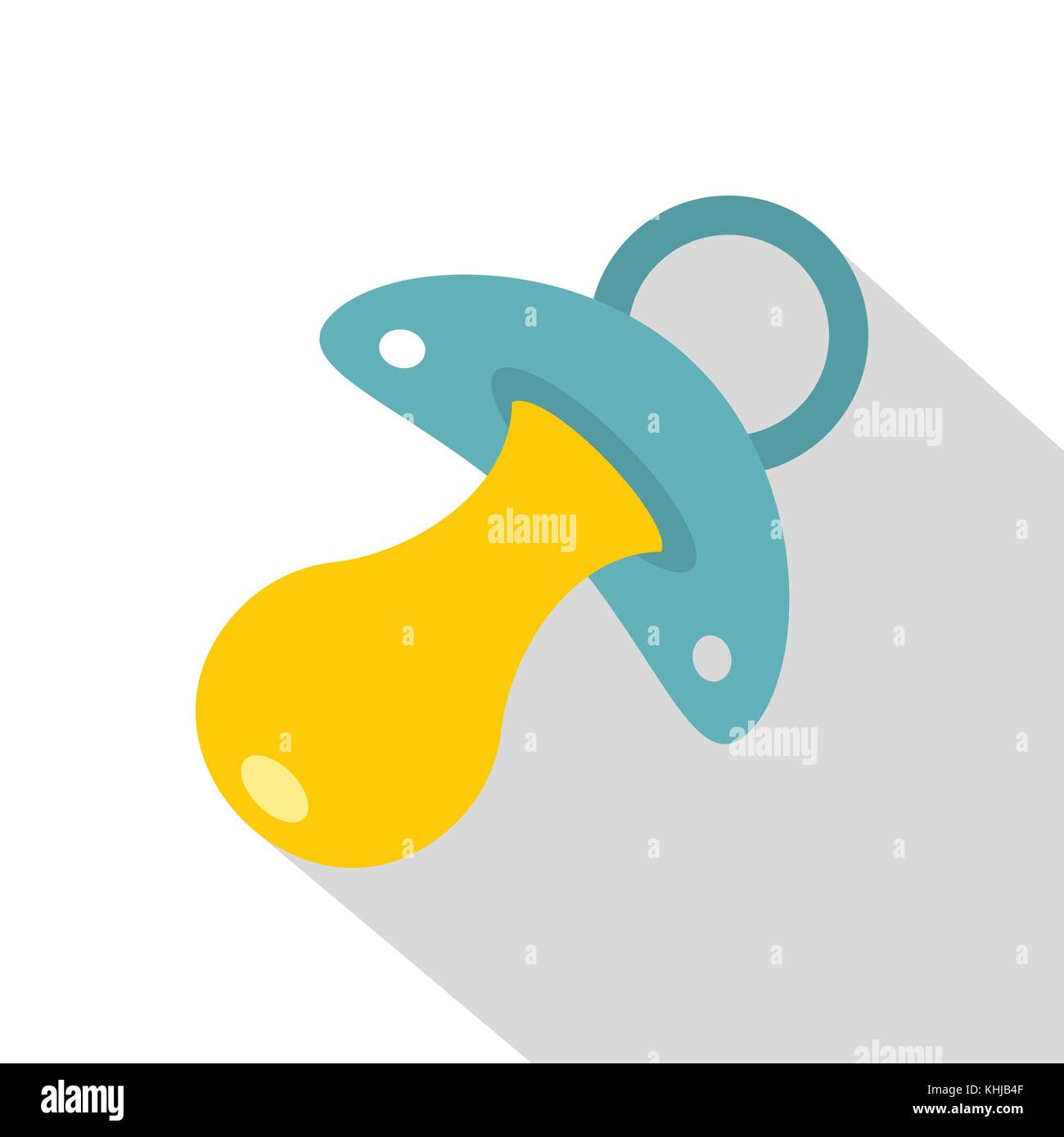 Blue baby pacifier icon, flat style Stock Vector Image & Art - Alamy