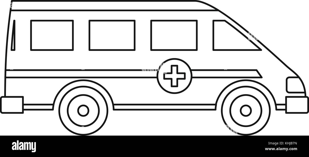 Ambulance emergency paramedic car icon Stock Vector