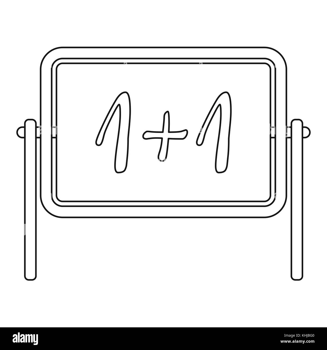 Board icon, outline style Stock Vector Image & Art - Alamy