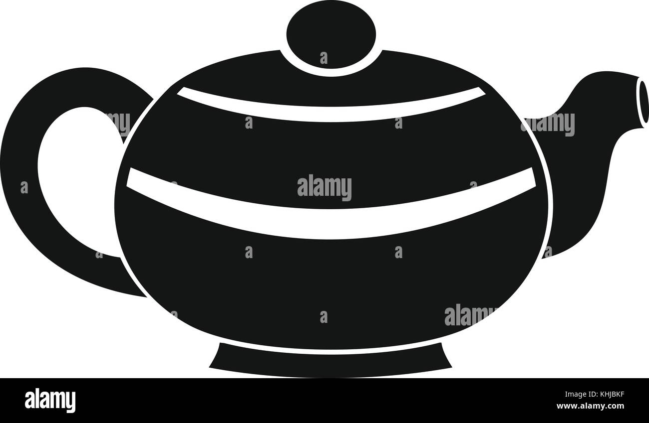 Chinese teapot icon, simple style Stock Vector Image & Art Alamy