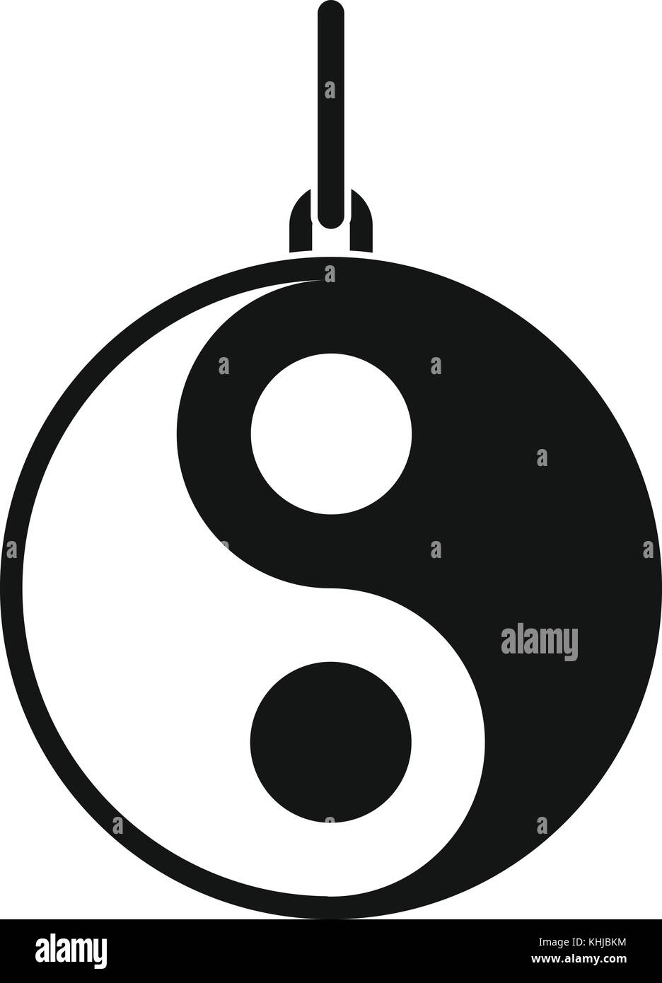 Yin Yang symbol icon, simple style Stock Vector Image & Art - Alamy