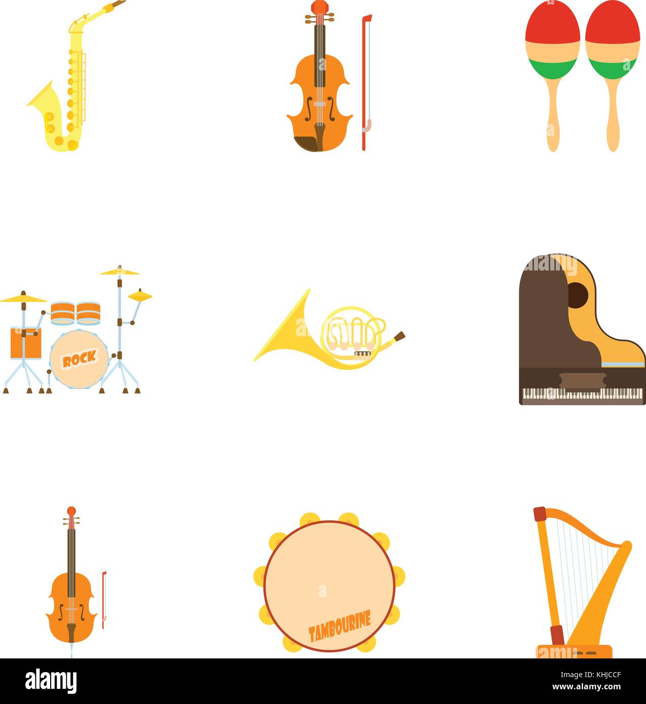 Device for music icons set, flat style Stock Vector Image & Art - Alamy