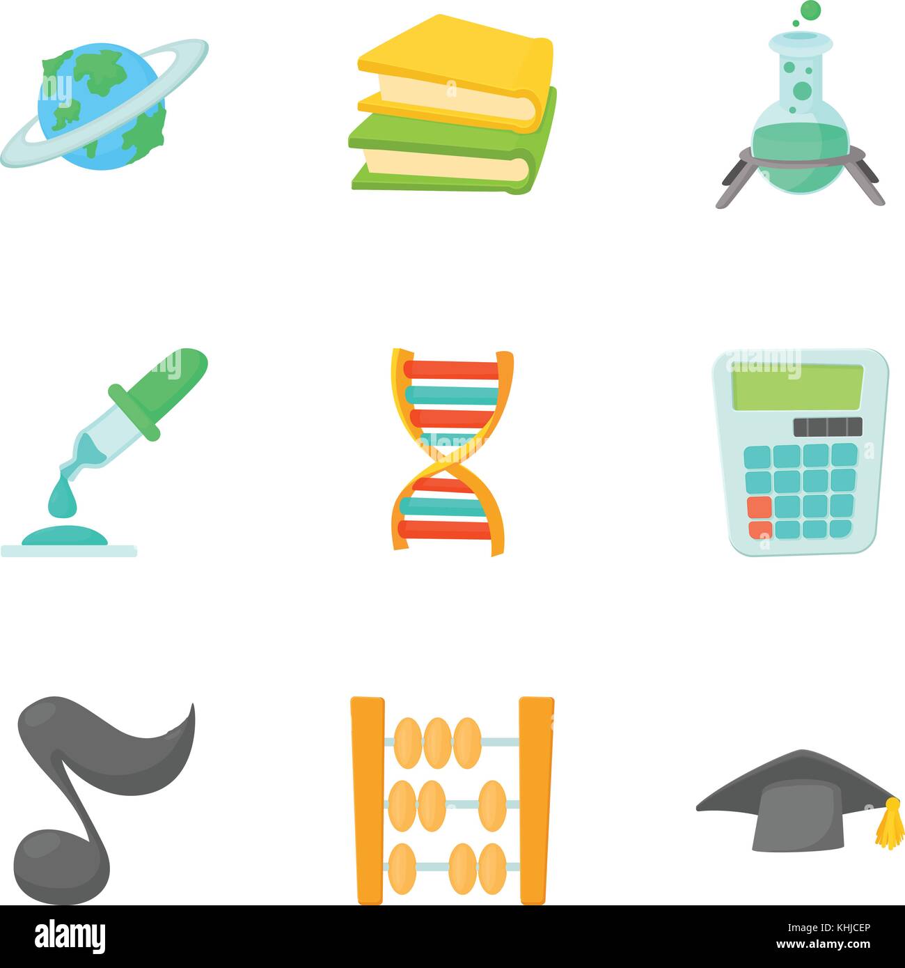 School icons set, cartoon style Stock Vector Image & Art - Alamy