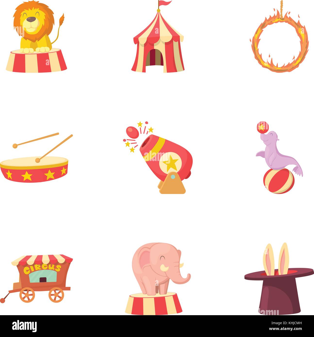 Tricks icons set, cartoon style Stock Vector Image & Art - Alamy