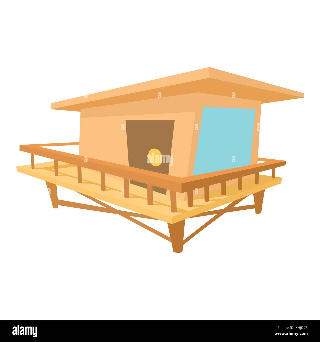 Stilt house icon, cartoon style Stock Vector Image & Art - Alamy