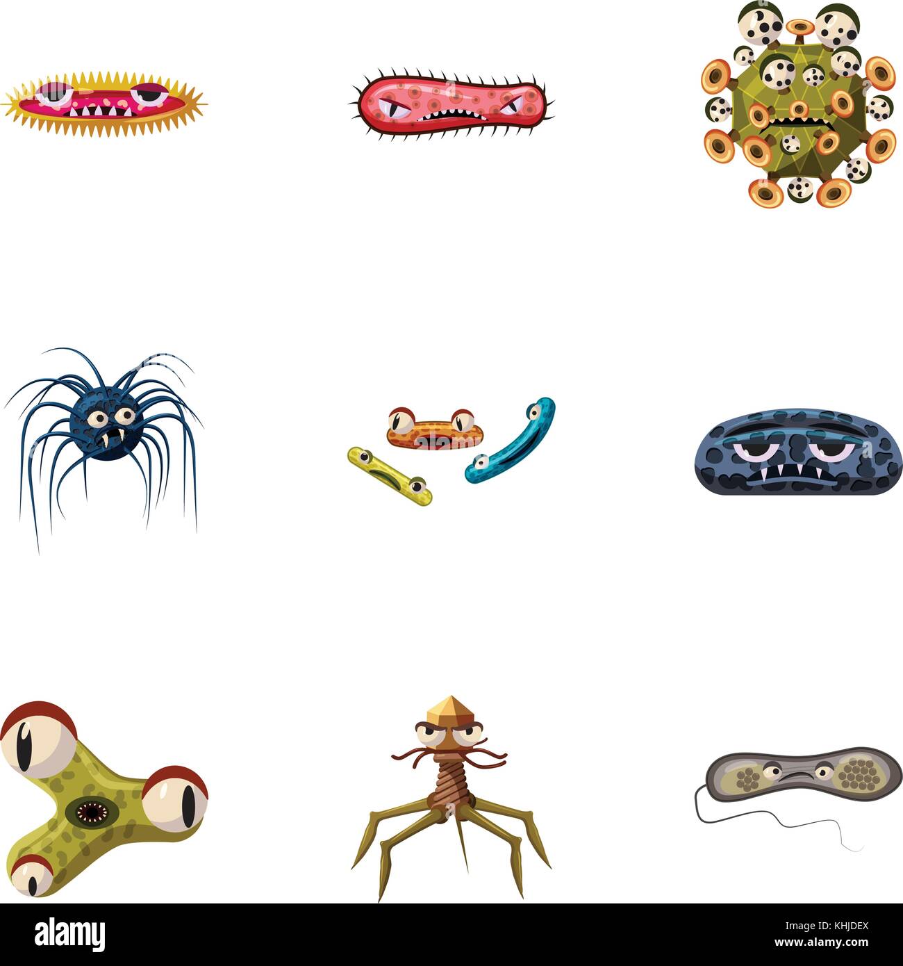 Illness icons set, cartoon style Stock Vector Image & Art - Alamy