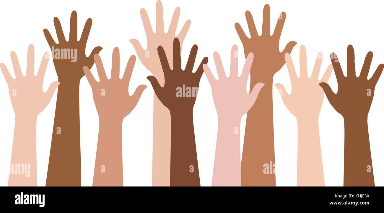 Raise hand illustration Stock Vector Image & Art - Alamy