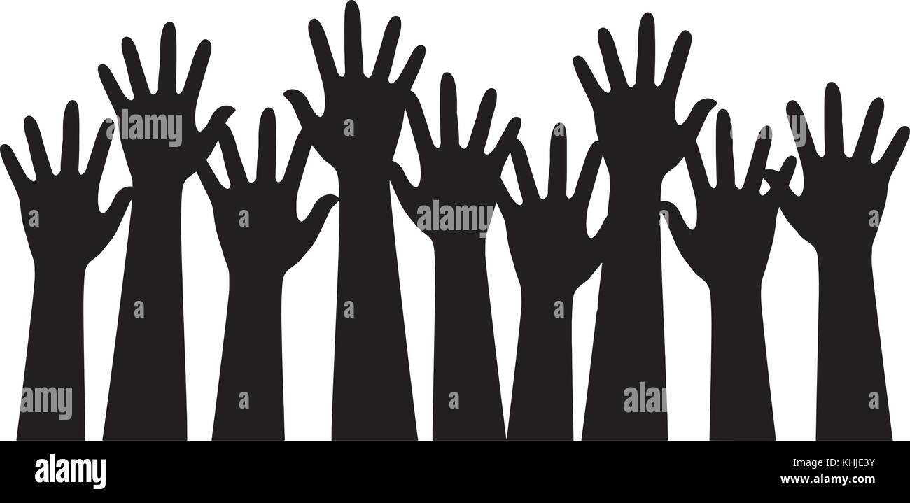 Raise hand illustration Stock Vector Image & Art - Alamy