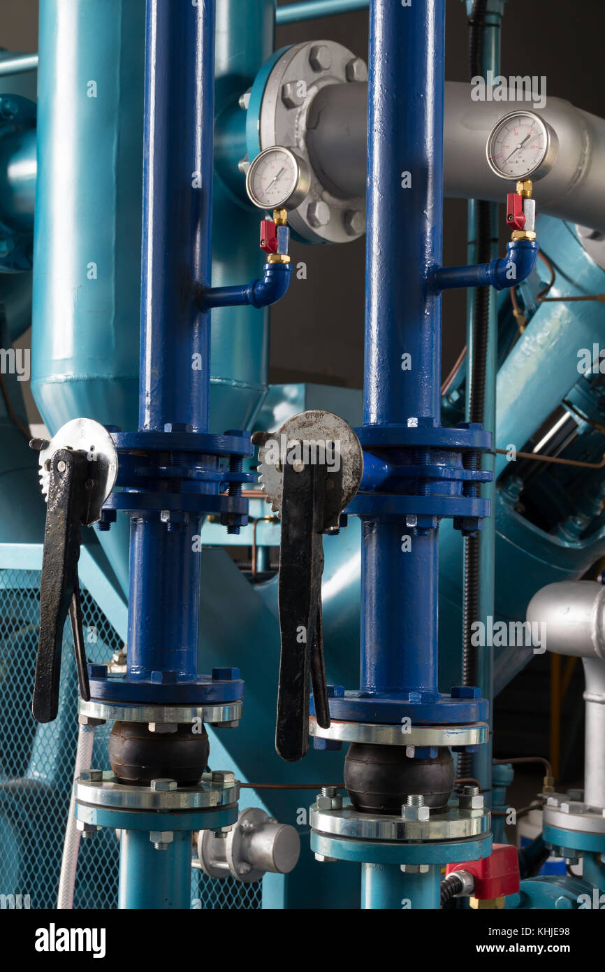 Compressor High Set Pipe High pressure hoses and valves for air compressor Stock Photo - Alamy