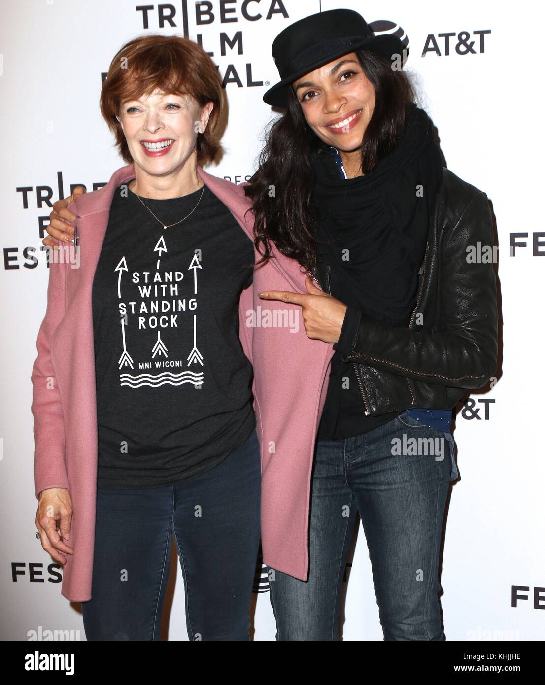 NEW YORK, NY - APRIL 22: Rosario Dawson, Frances Fisher attends the ...