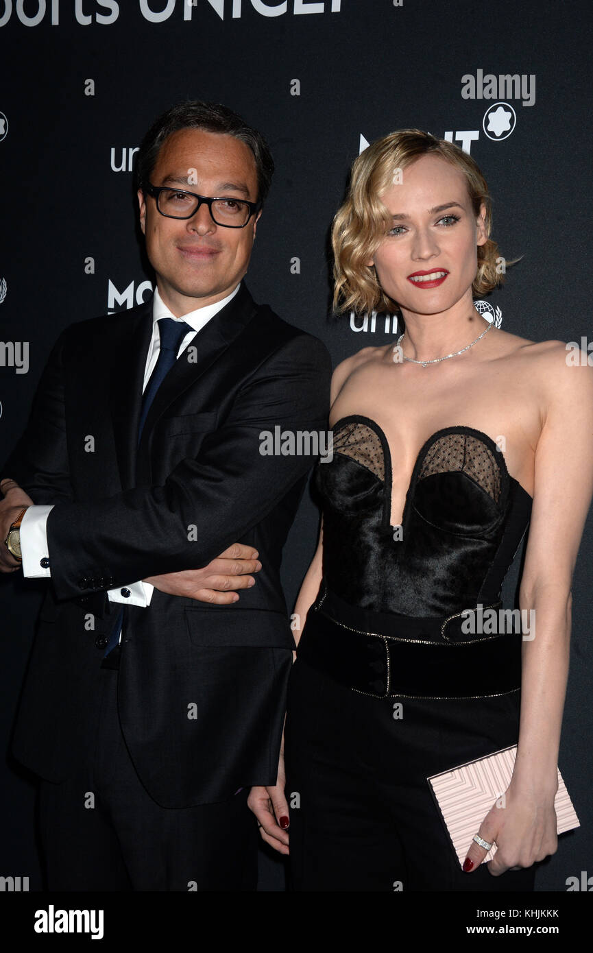 NEW YORK, NY - APRIL 03: Nicolas Baretzi, Diane Kruger attends the
