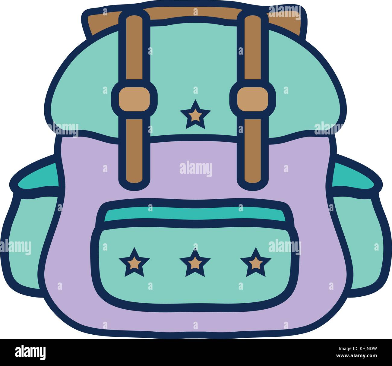 backpack travel style to expedition tourist Stock Vector Image & Art ...