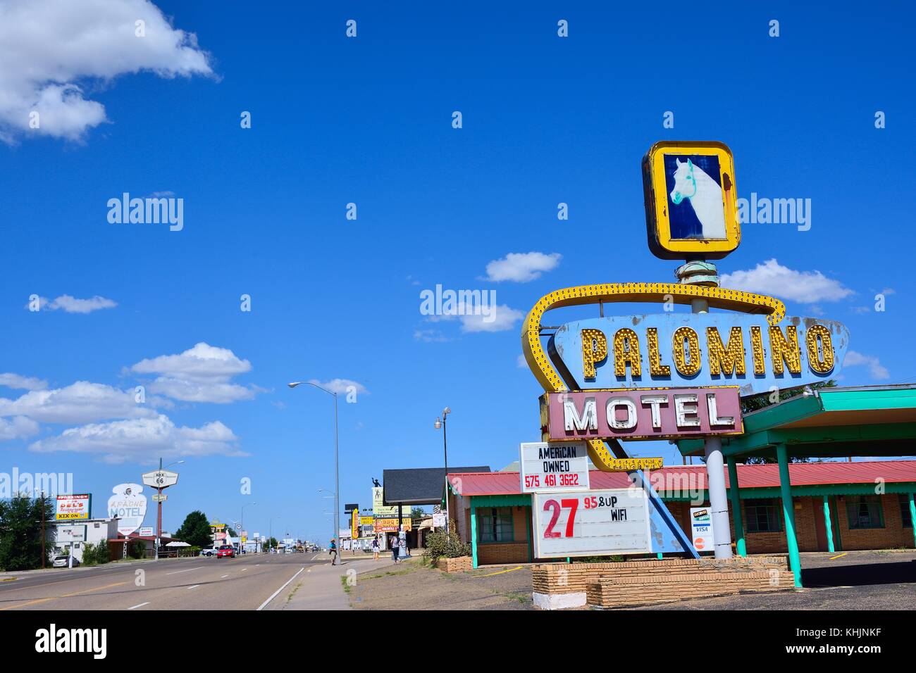 TUCUMCARI, NEW MEXICO JULY 21 Palomino Motel on Historic Route 66 on