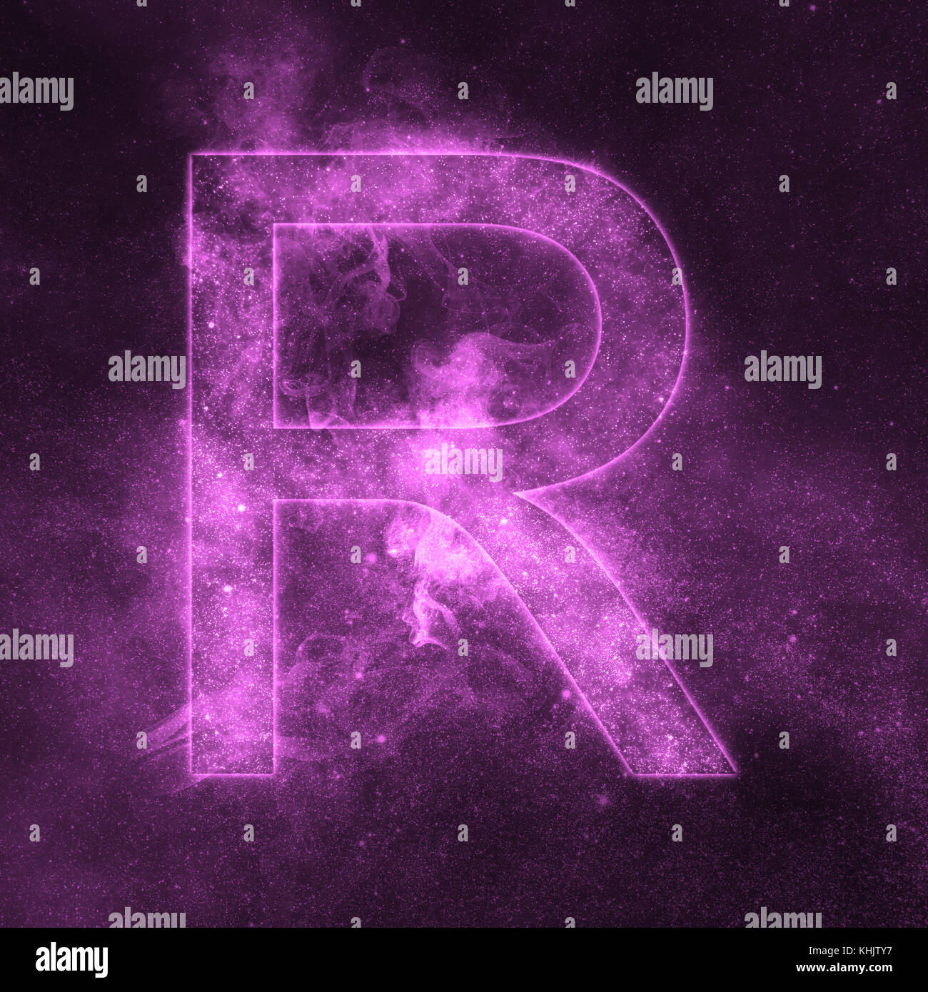 Space R Lettering Letter R alphabet symbol. Space Letter, Night Sky Letter Stock Photo ...