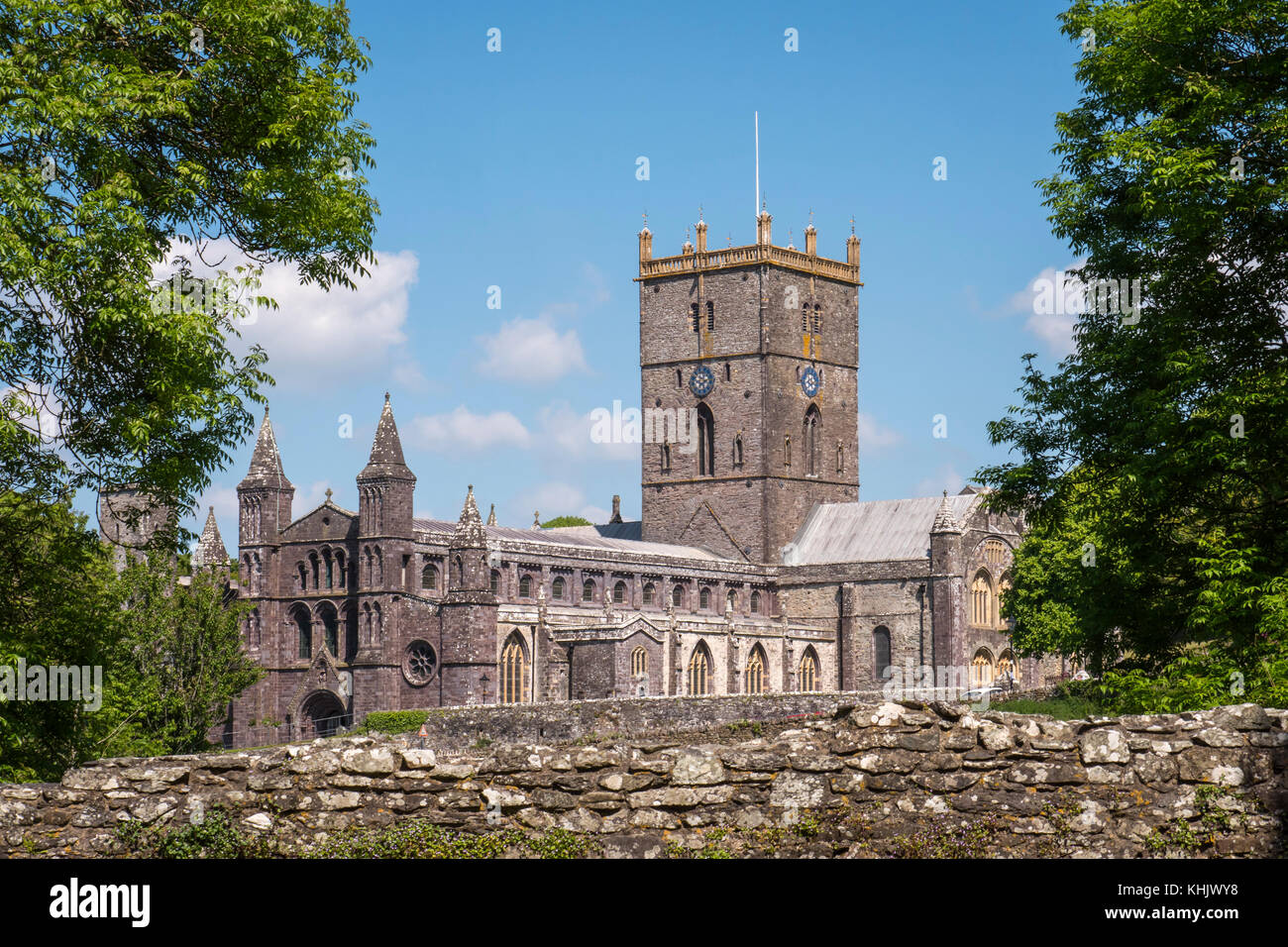 St Davids Cathedral St Davids Haverfordwest Pembrokeshire Wales Stock Photo