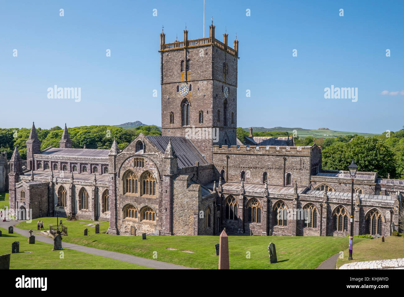 St Davids Cathedral St Davids Haverfordwest Pembrokeshire Wales Stock Photo