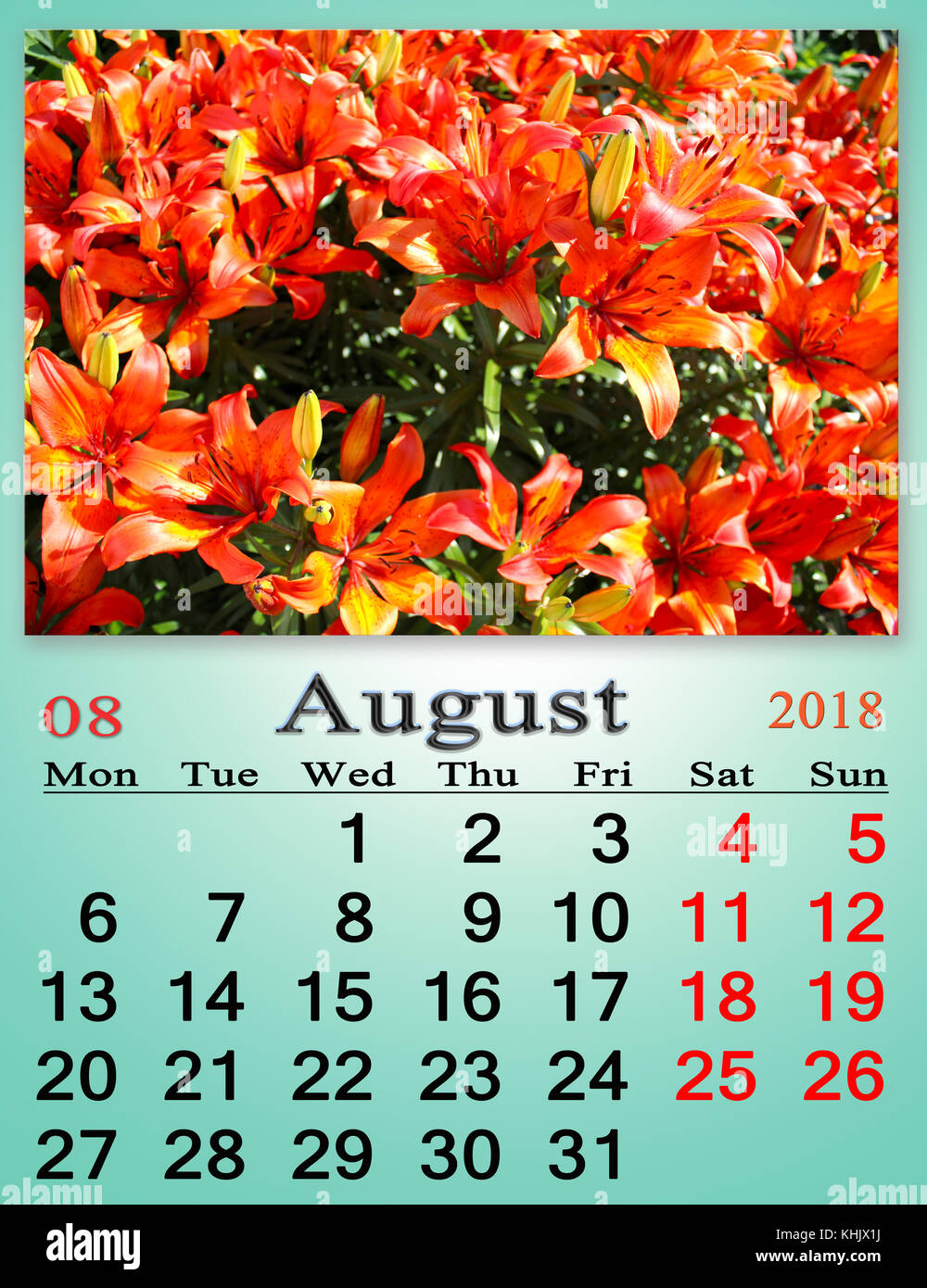 Calendar year 2018 hi-res stock photography and images