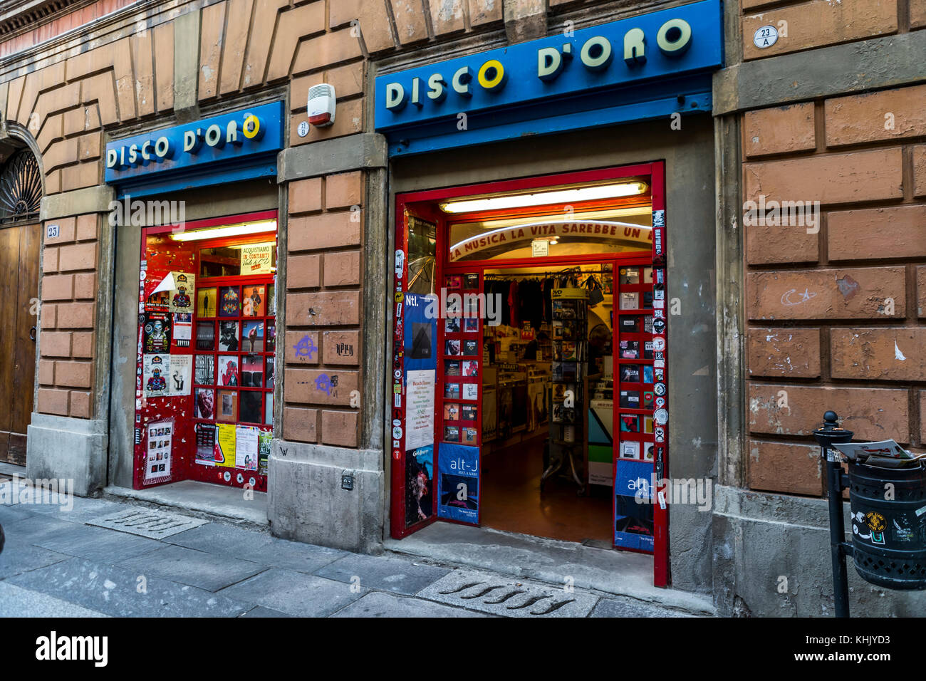Vinyl record shop Disco D'Ora, Bologna,