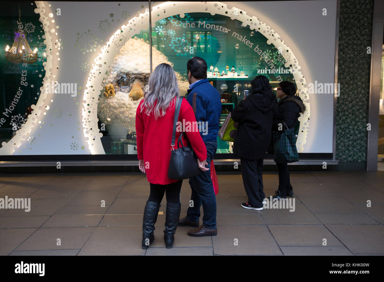 John Lewis department store on Oxford Street 2017 festive Christmas