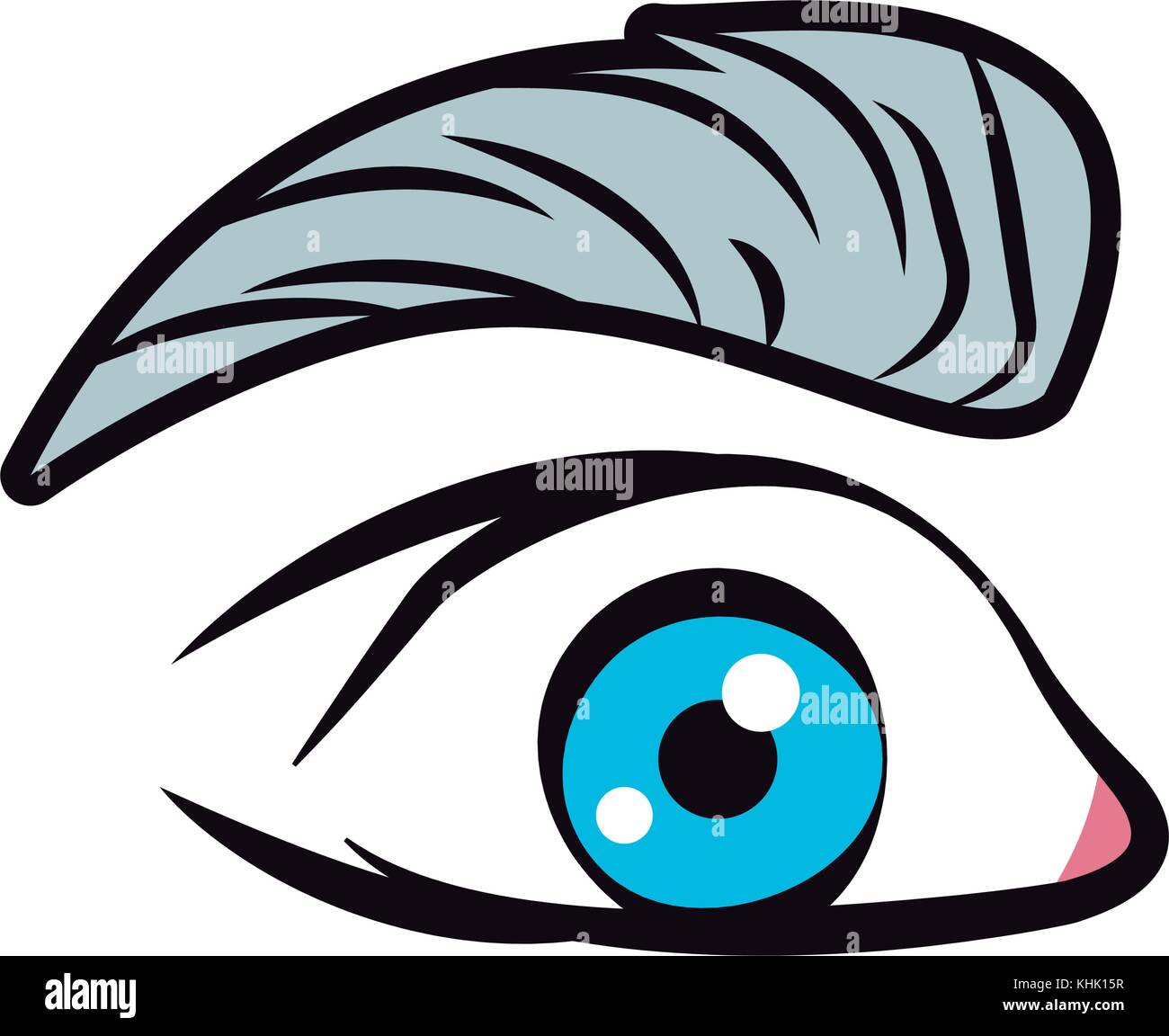 Eye pop art cartoon Stock Vector