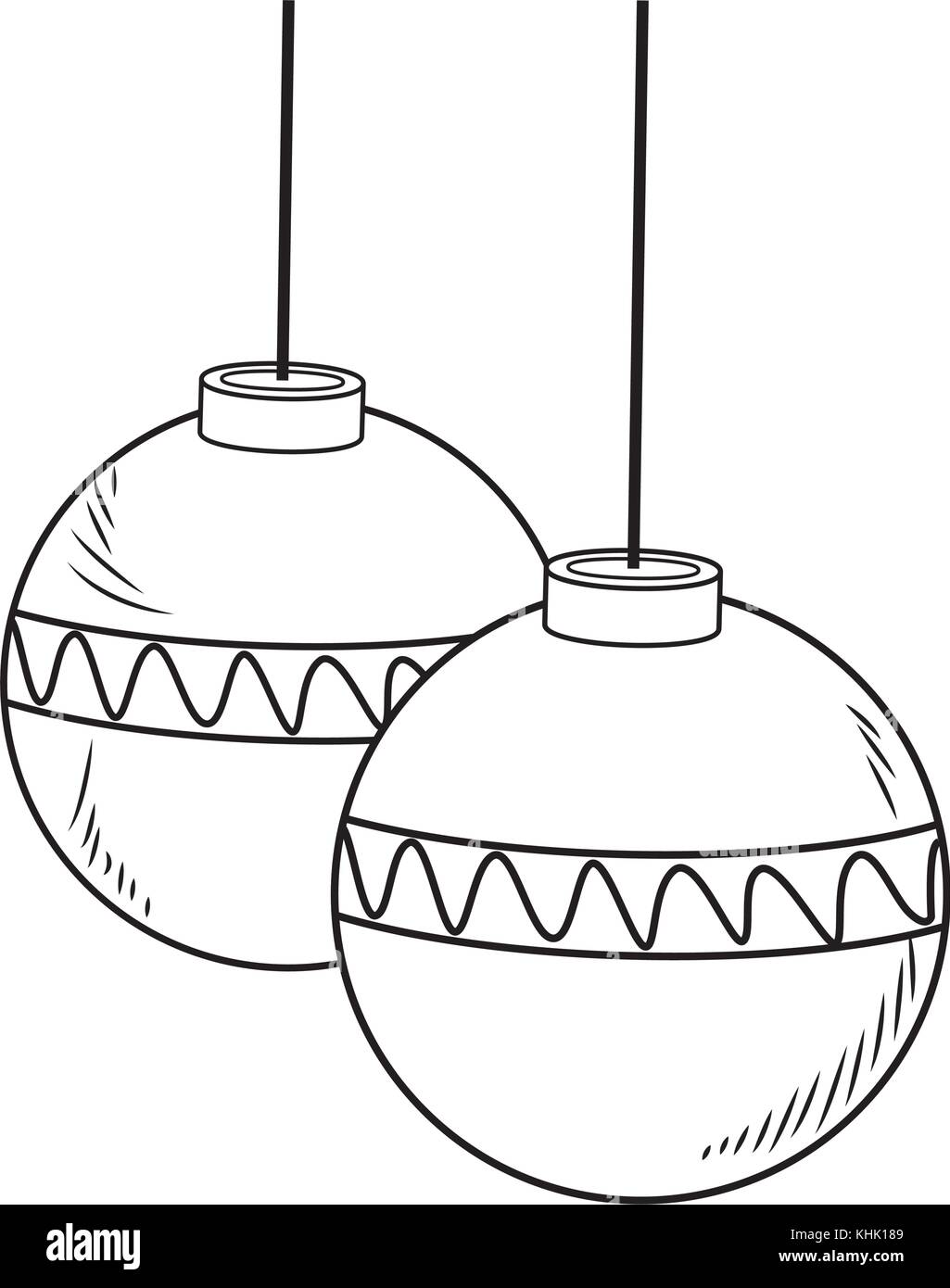 Christmas decorative balls pop art cartoon Stock Vector Image & Art - Alamy