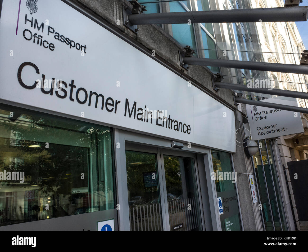 HM Passport Office building next to Victoria Station, London Stock Photo Alamy