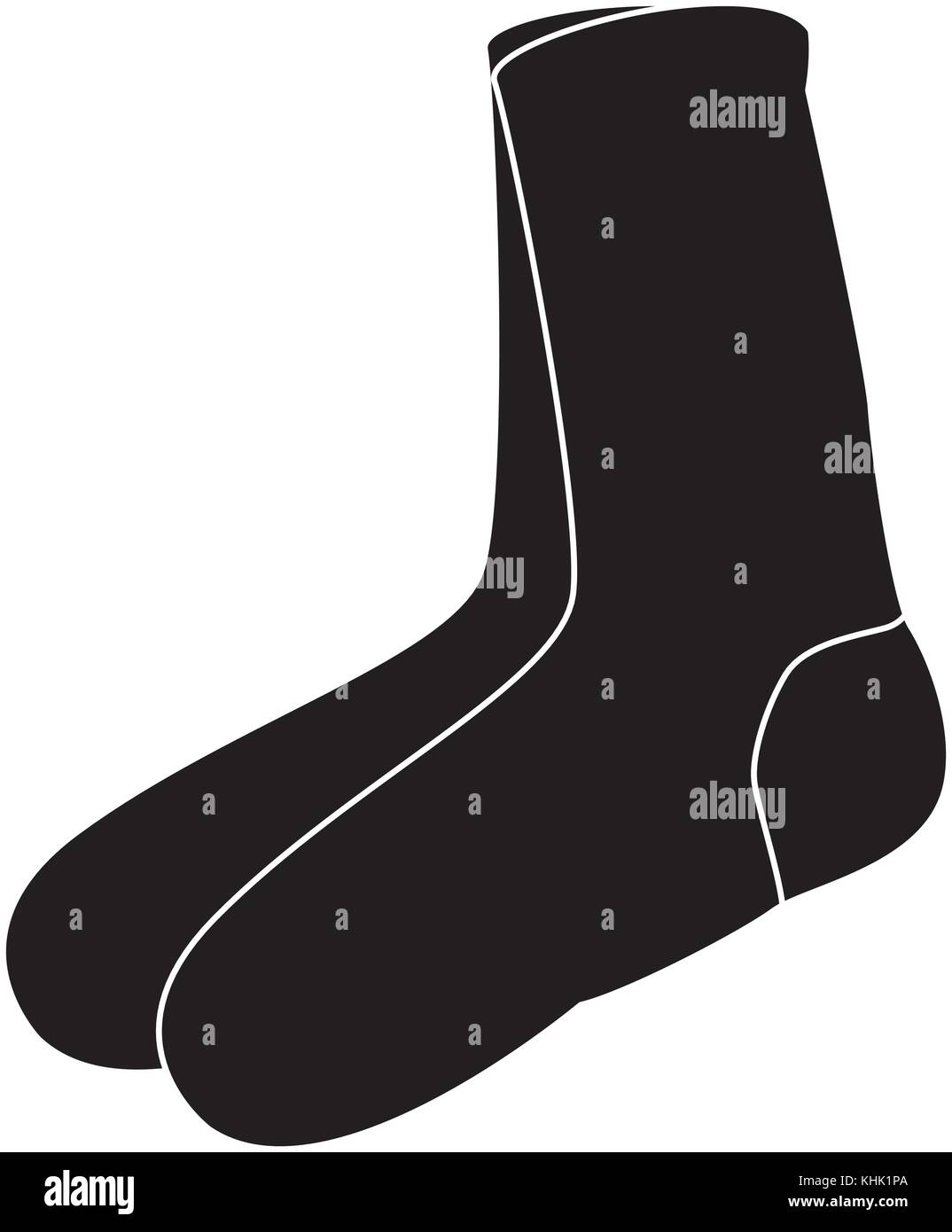 Socks cartoon isolated Stock Vector