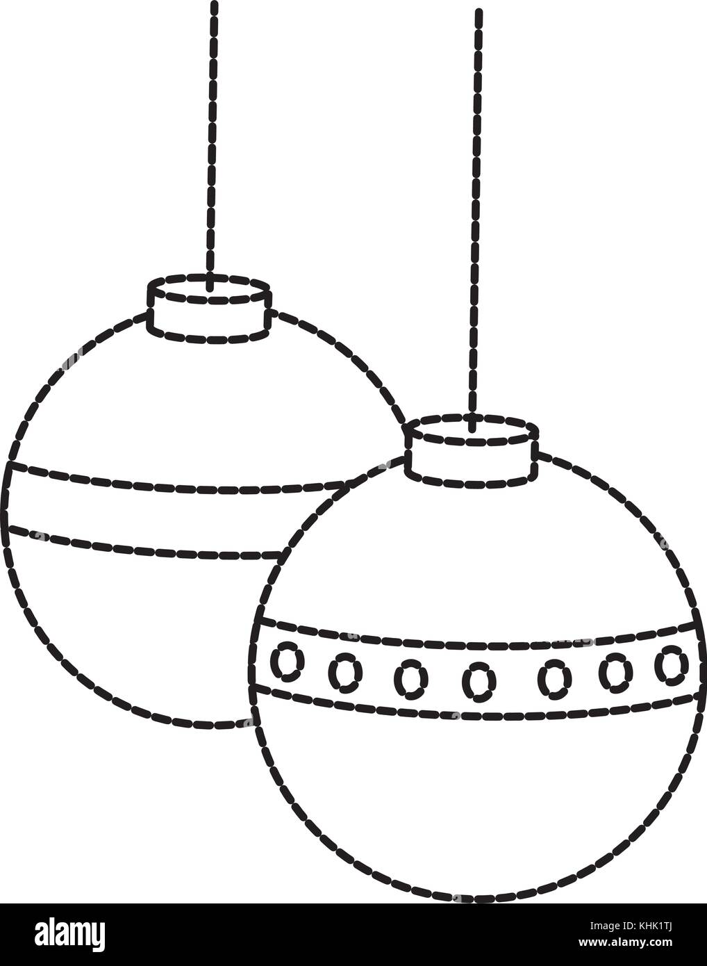 Christmas decorative balls icon Stock Vector Image & Art - Alamy