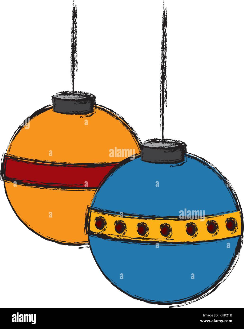 Christmas decorative balls icon Stock Vector Image & Art - Alamy
