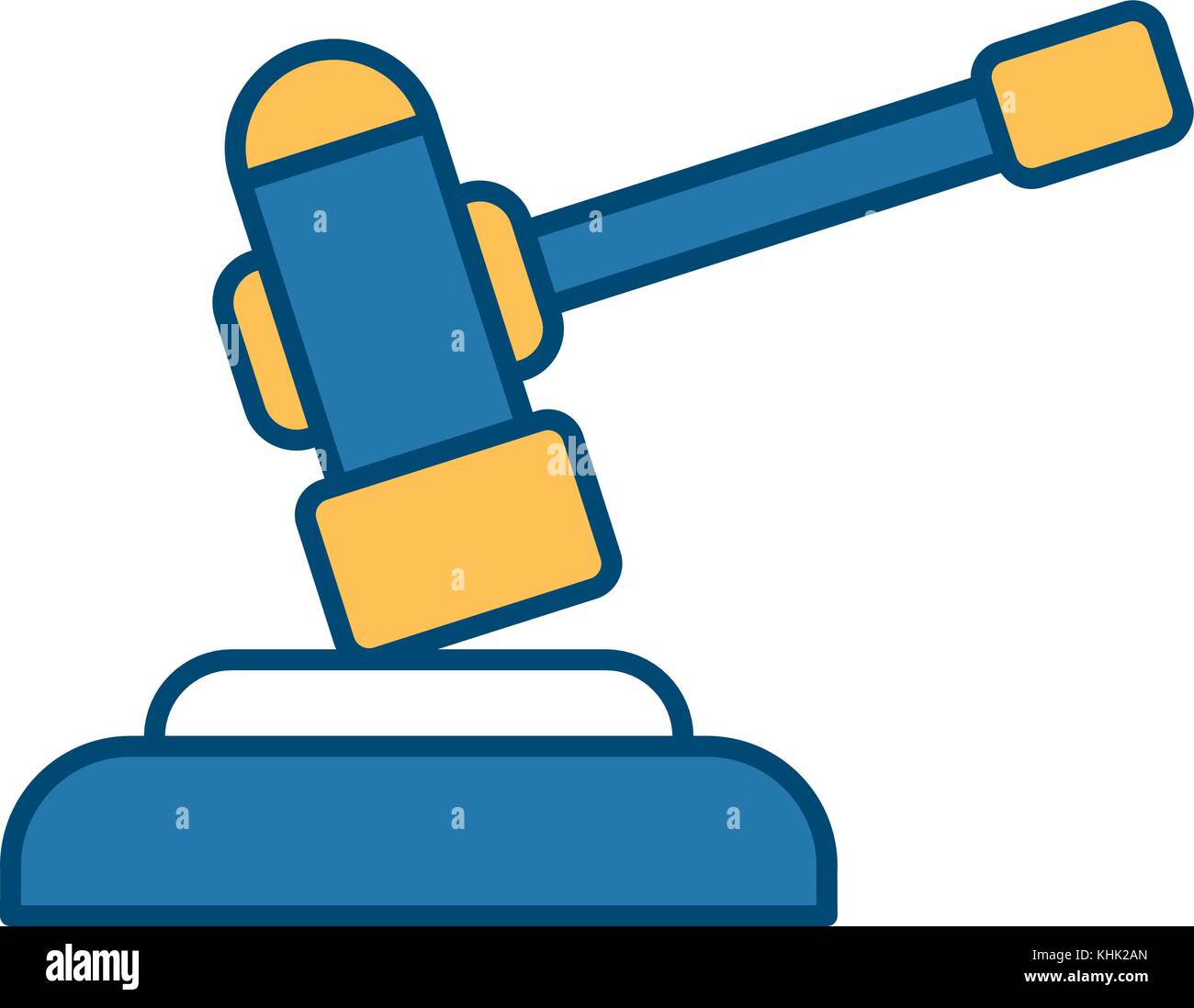 Gavel justice symbol Stock Vector Image & Art Alamy