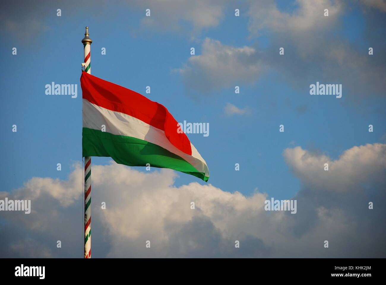 Hungarian flag Stock Photo